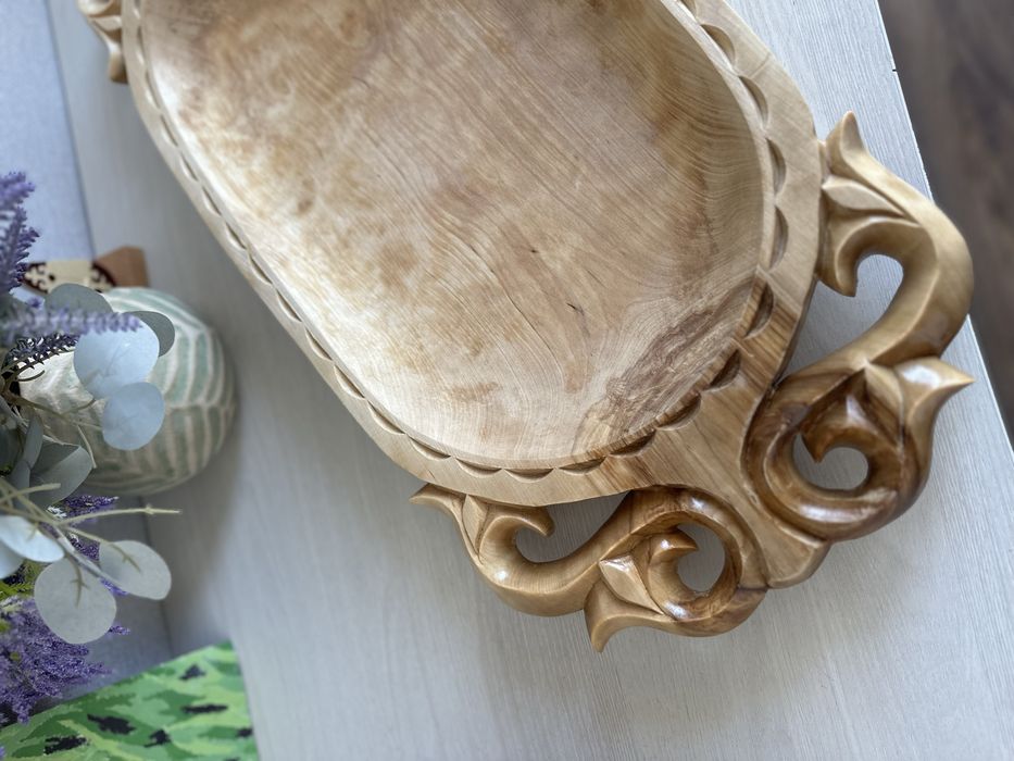 Астау табақ кайың ағаштан