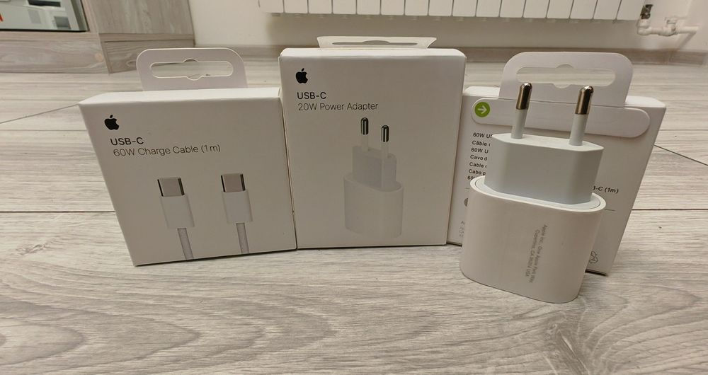 Kit incarcator apple USB C  to lightning iPhone11,12.13.14 plus cablu