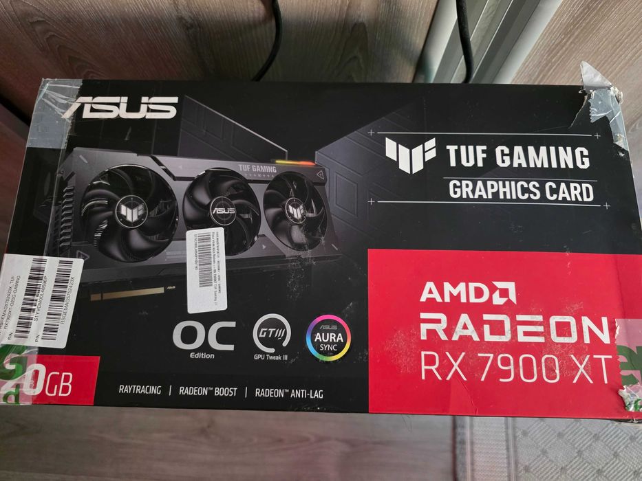 Placa video Asus Radeon RX 7900XT TUF Gaming OC, 20GB GDDR6, 320-bit