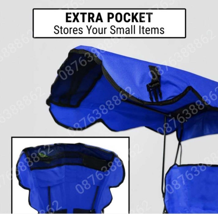 ПРОМО! Сгъваем туристически стол със сенник , стол за риболов и плаж