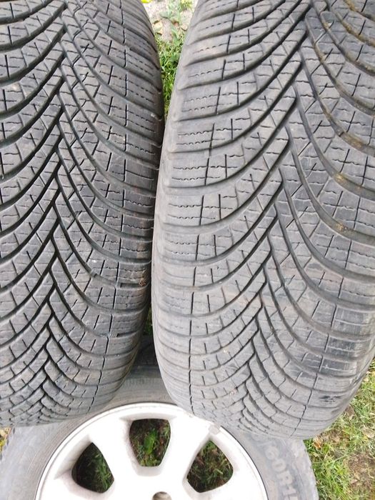 Vand 4 Jante Aliaj Opel R 15 + 4 Anvelope ALL SEASON 195/60/R15
