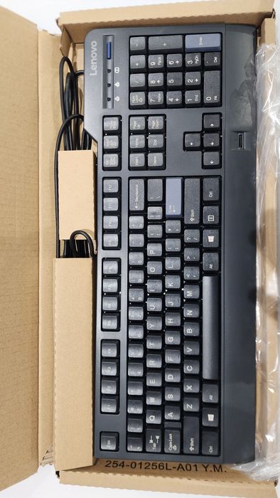 Usb клавиатура Леново Lenovo KUF1256 с вграден пръстов отпечатък