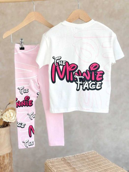 Детски комплект за момиче с Мини и панделка – 100% памук