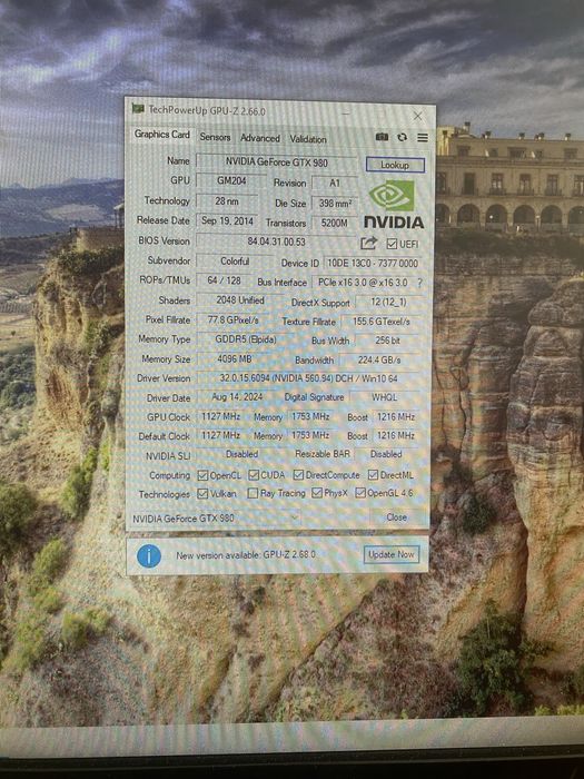 Видеокарта GTX 980 - 4 gb