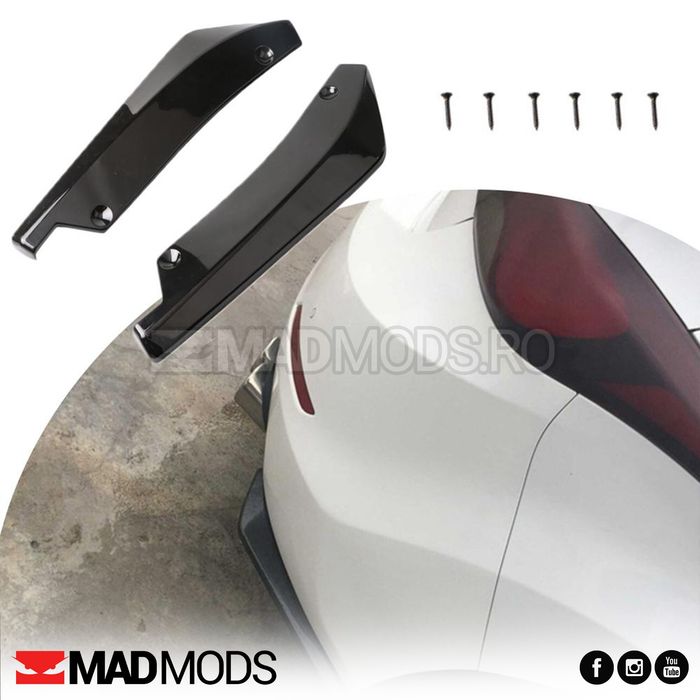 Set prelungiri laterale lip-uri negre bara spate fata BMW Audi etc