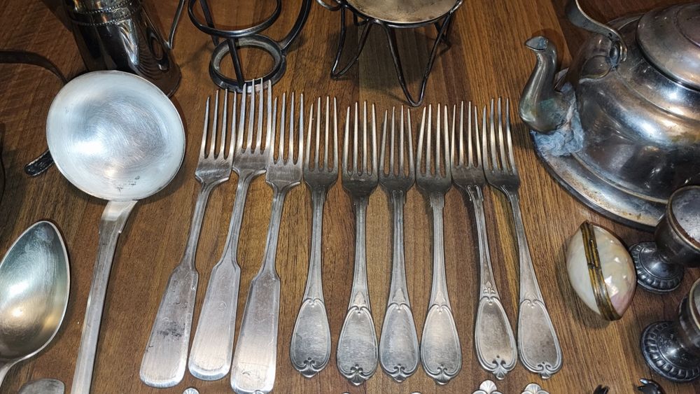 Antichitati + tacamuri din alpaca