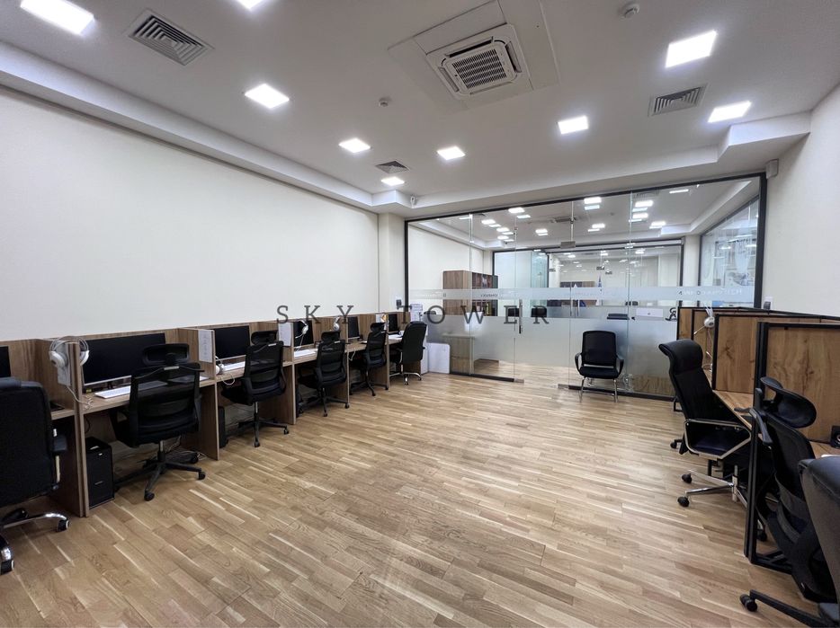 Офис 208м2 возле метро Ойбек с мебелью!