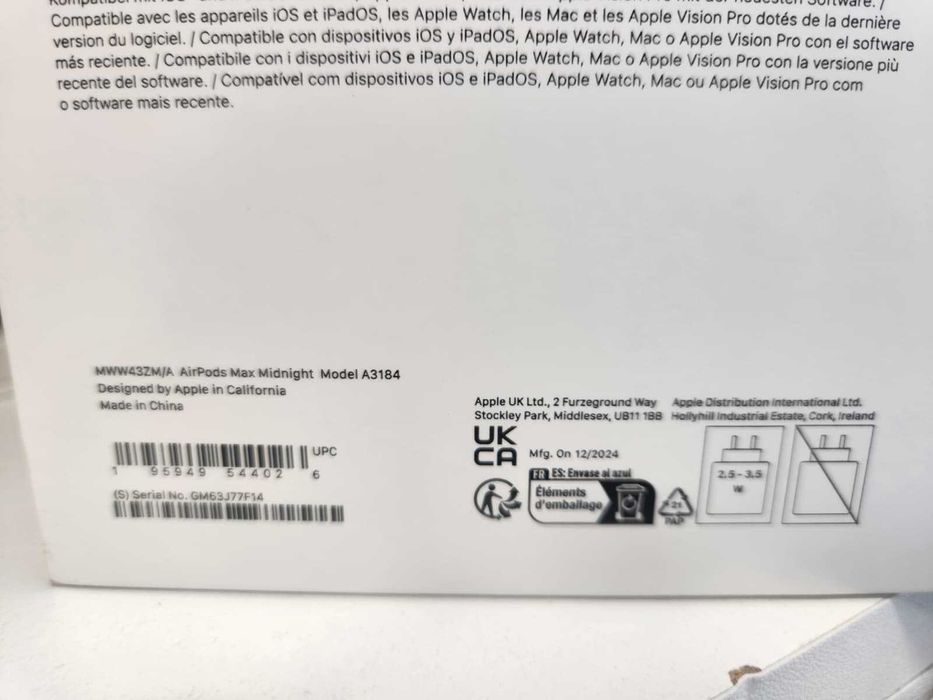 Casti Wireless Apple AirPods Max (Ag8 Tudor1/B74545) – Garantie 2 Ani