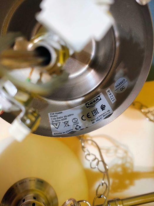 Lustra lampa 1- 2 palarii becuri moderna