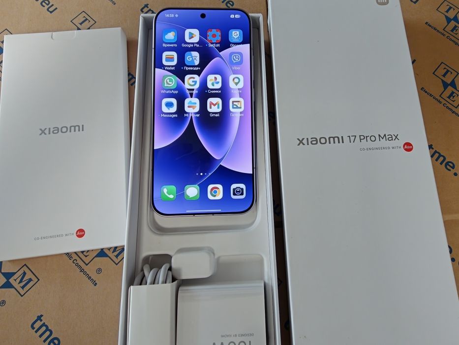 Чисто нови Xiaomi 17 PRO Max16/1000GB с двоен селфи дисплей,