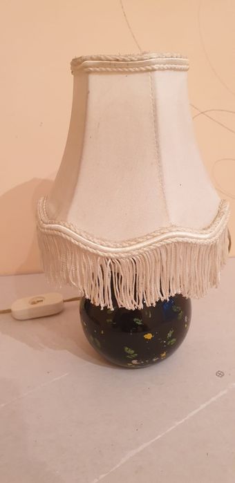 Accesoriu decorațiune lampa vintage colectie sticla Franța 1940