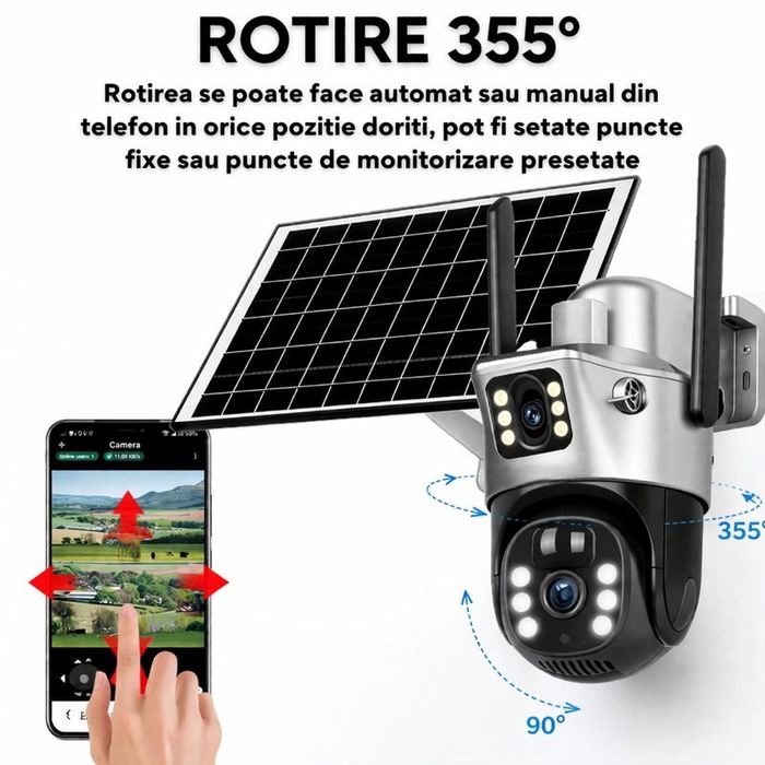 Camera video de Supraveghere cu panou solar de Vânzare
