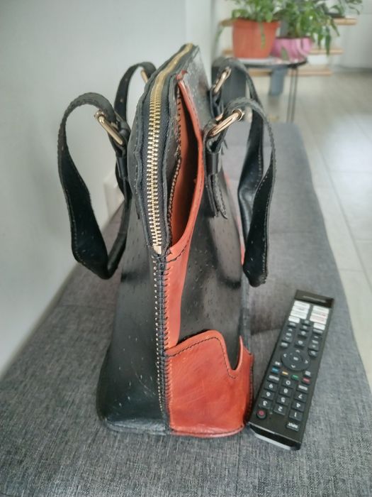 Geanta piele strut