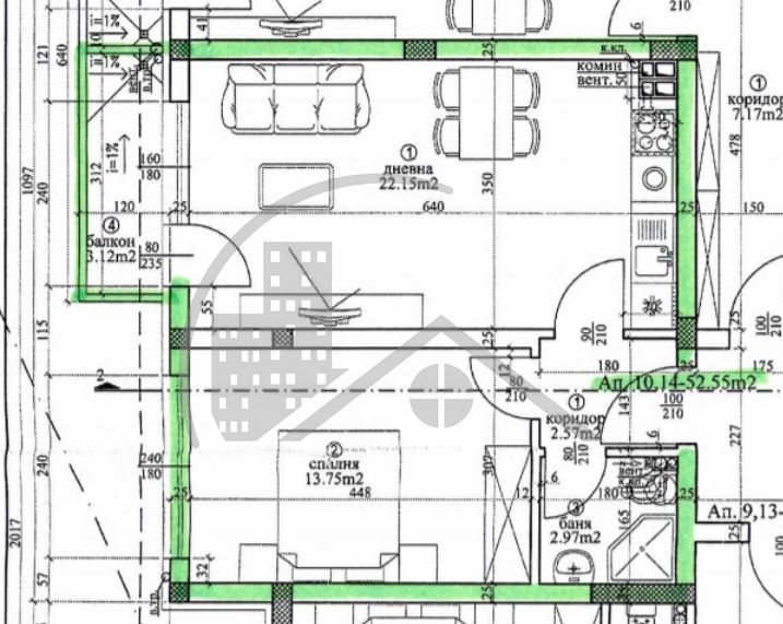 Продава се Двустаен апартамент в Варна, Виница - 63 кв.м за 1300 €/кв.м - Снимка #1
