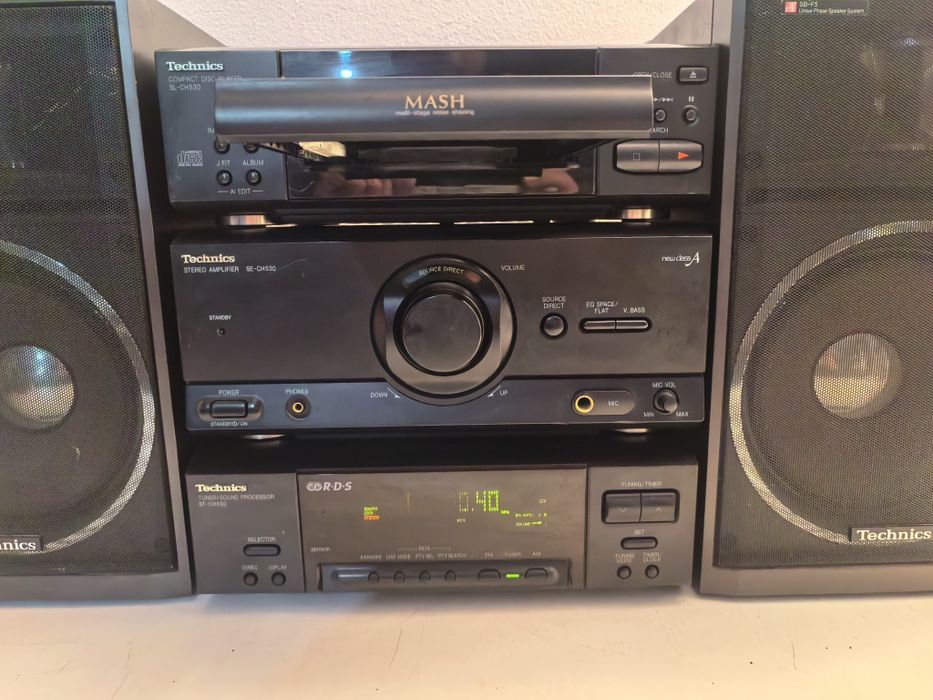Combina Technics SE SL ST CH530 CD Tuner procesor sunet Boxe Technics SB F5