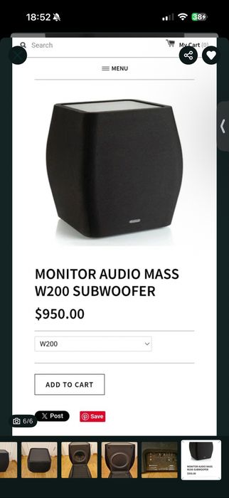 Vand Monitor Audio MASS W200 subwoofer activ premium de top. Premiat.