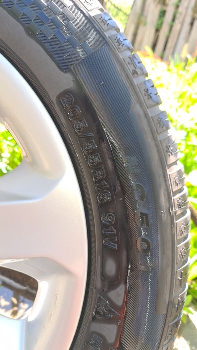 Set Jante Originale BMW R16 cu Anvelope All Season 205/55 R16 - Stare excelenta