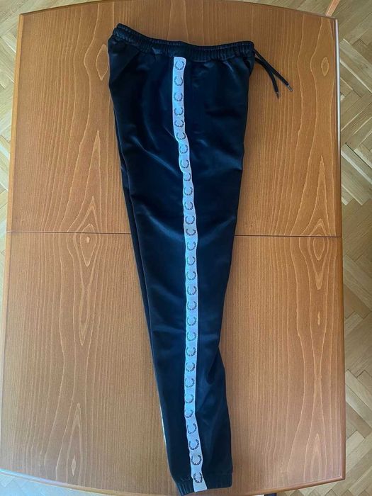 Fred Perry мъжки спортен панталон Taped Track Pants, черен, размер S