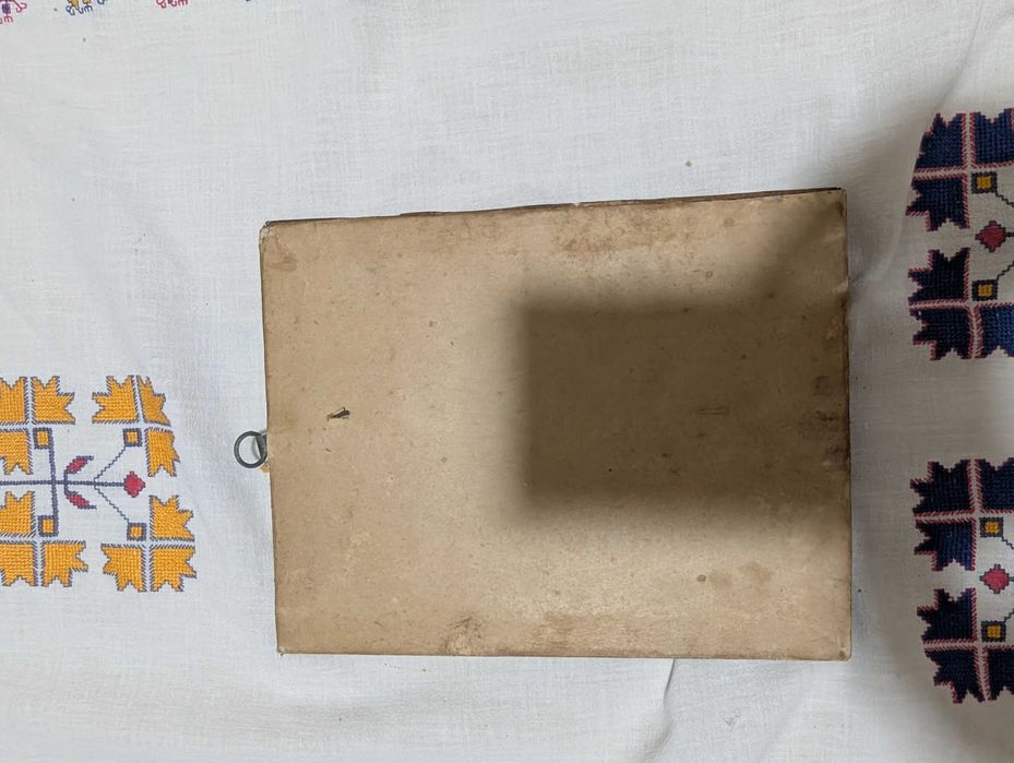 Icoana vintage cromolitografie, 1945