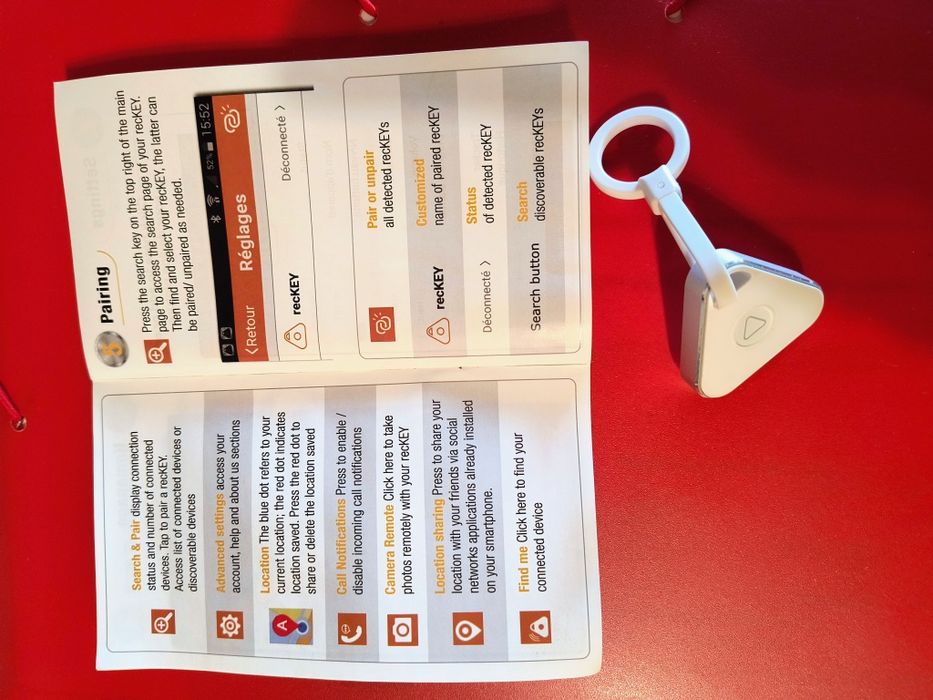 Dispozitiv smart RECKEY pentru localizare prin Bluetooth