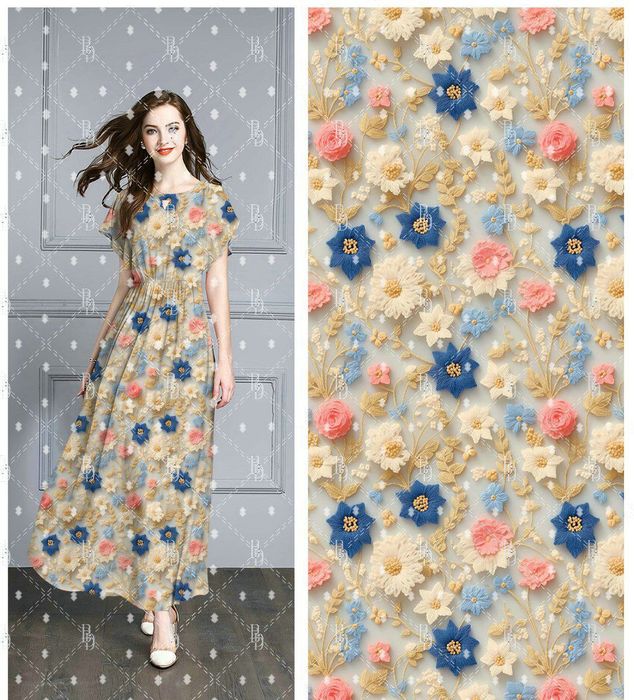 Istanbul 3D va 5D poplinlar faqat rulonga