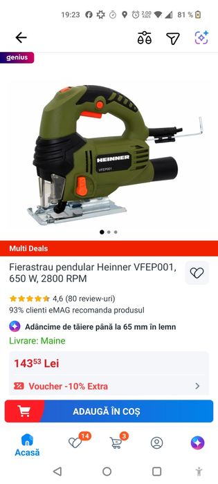 Fierăstrău pendular Heinner
