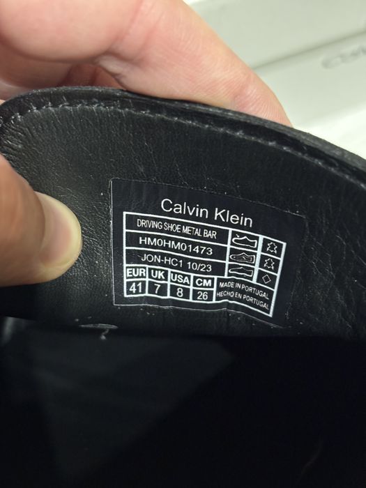 Мъжки кожени мокасини calvin klein