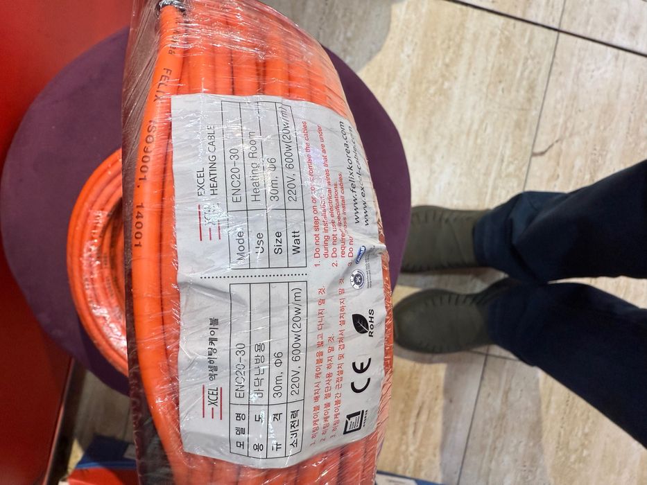 Теплый пол кабельный под кафель