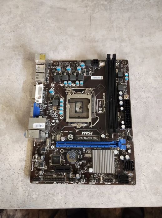 Материнская плата s1155 в хорошем состоянии