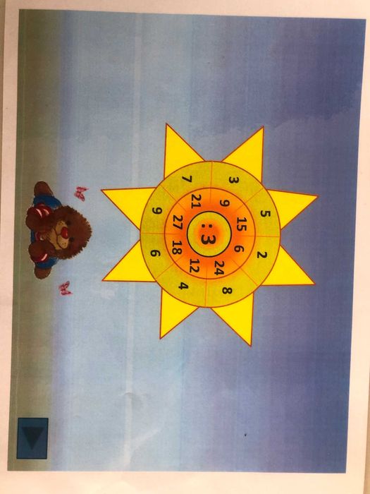 Таблица за умножение - 9 /девет/ ламинирани листа