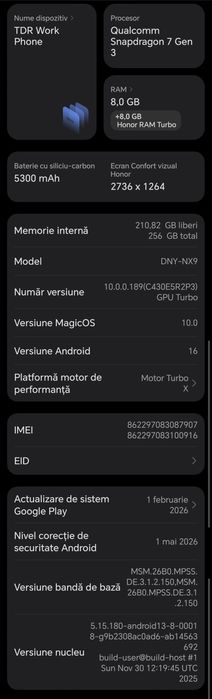 HONOR 400 5G | Midnight Black | 256GB | 8GB RAM + 2 Huse/ Folie ecran/ Folie camera Cadou | Cutie