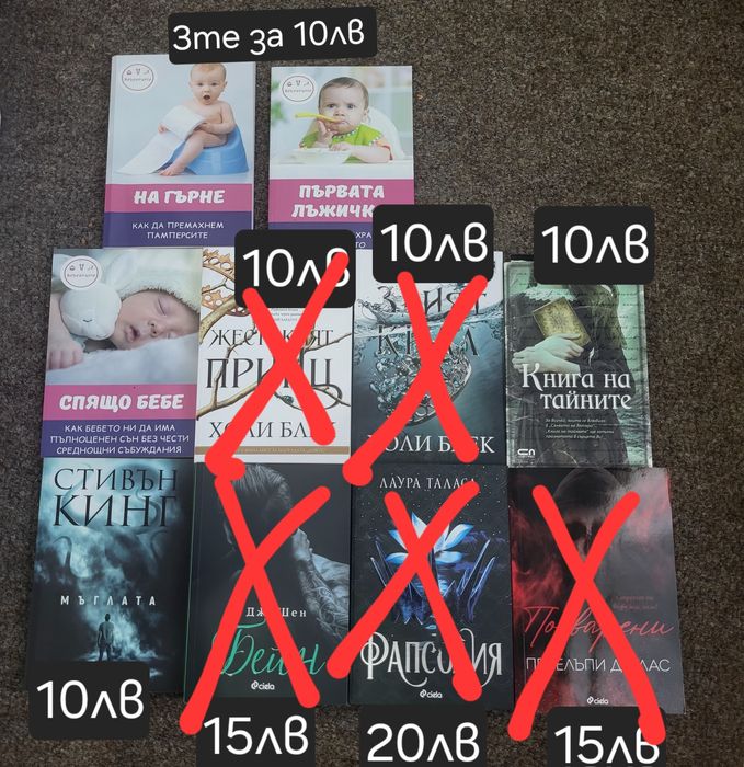 Книги Втора ръка цени в описанието