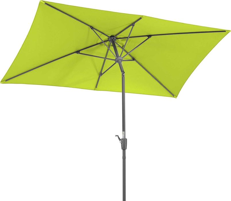 Umbrela de curte Schneider verde, 270x150 , inclinare reglabila