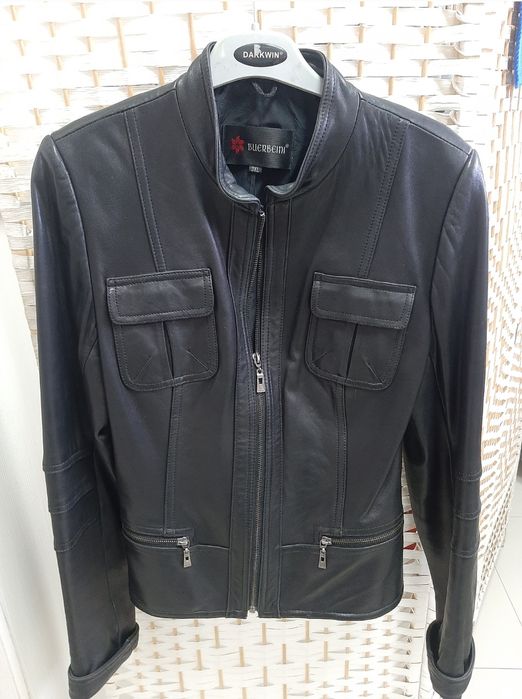 Кожанный плащ и куртка