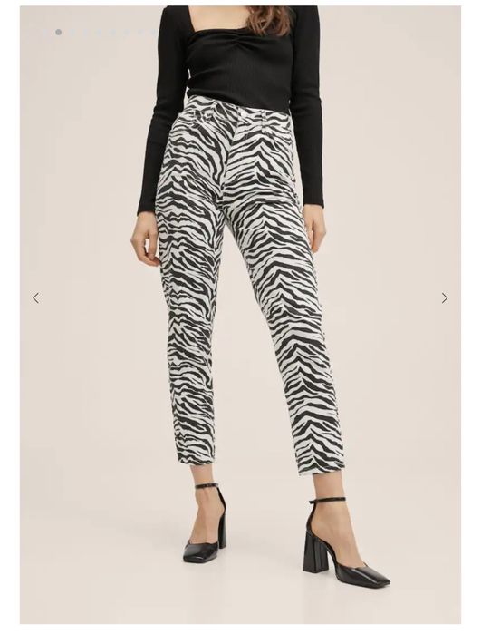 Дънки “MANGO” с животински принт