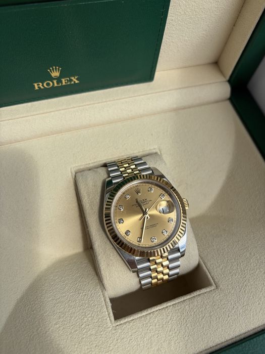 Rolex Datejust 41 Ref. 126333 Champagne Diamond Dial – Full Set 2023