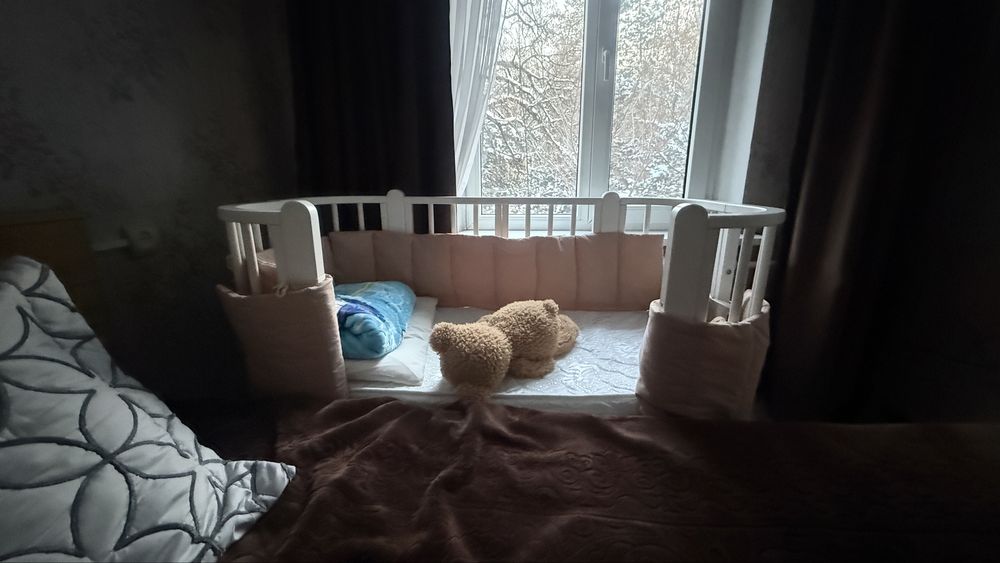 Манеж детский в белом цвете