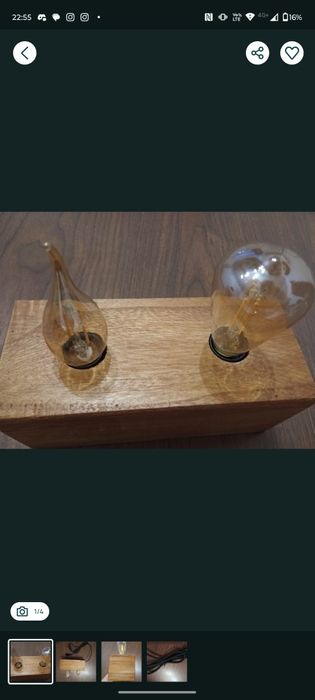 LAMPA birou Edison dubla