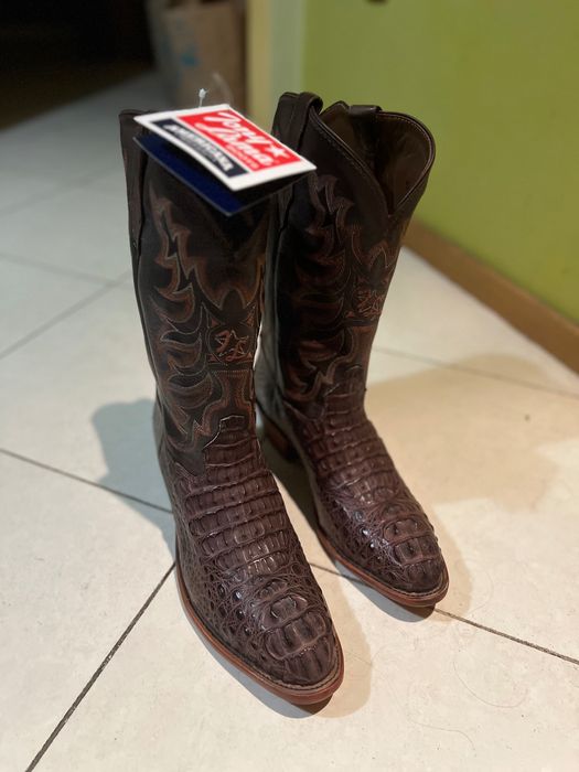 Каубойски ботуши от крокодилска кожа