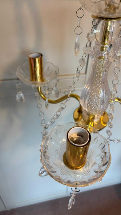 Candelabru cu margele tip cristal