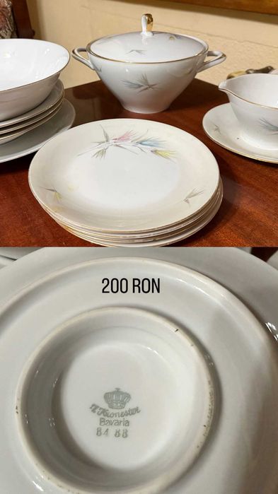 Set portelan farfurii si boluri
