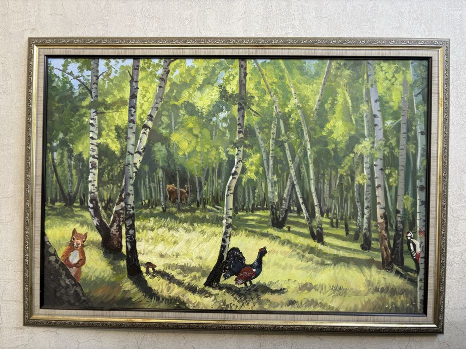 Продам пейзаж «Летний день в лесу». Холст, масло. От автора.