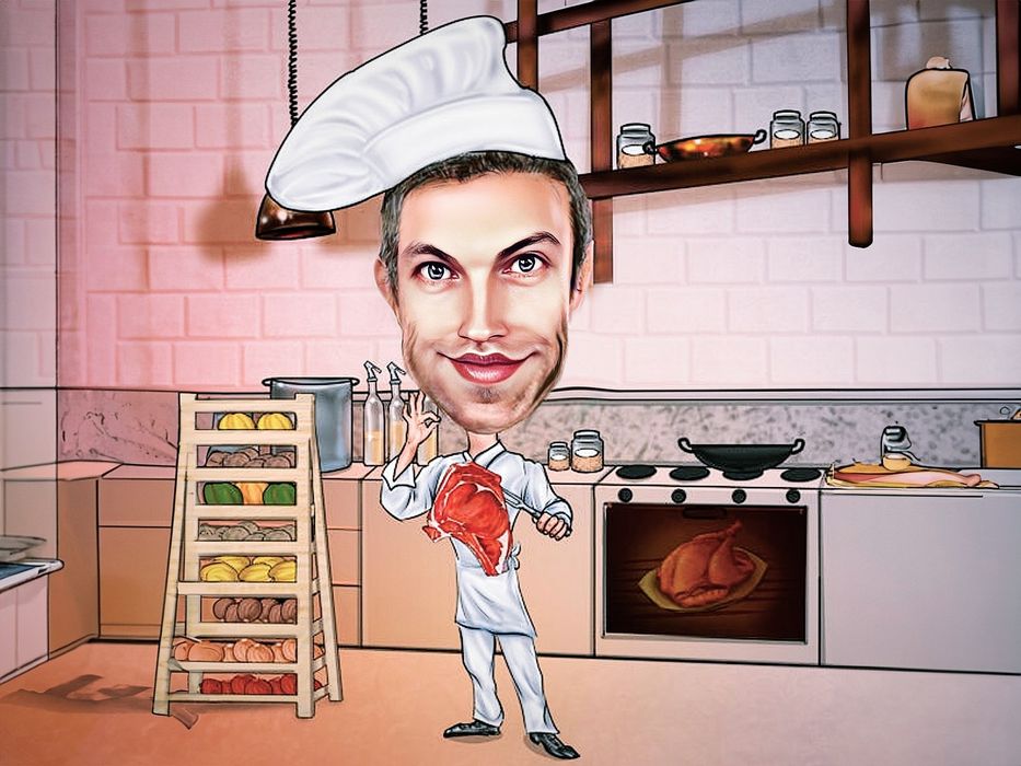 Caricaturi personalizate digitale și printate!