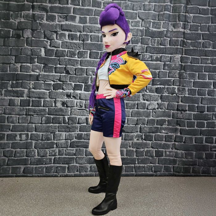 Costum mascotă anime Rumi Kpop Demon Hunters 3D cyber girl premium