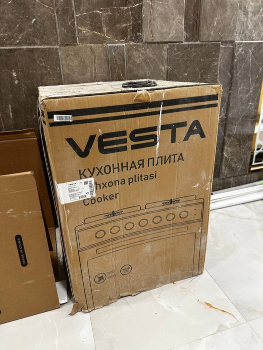 Газовая плита с духовкой Vesta