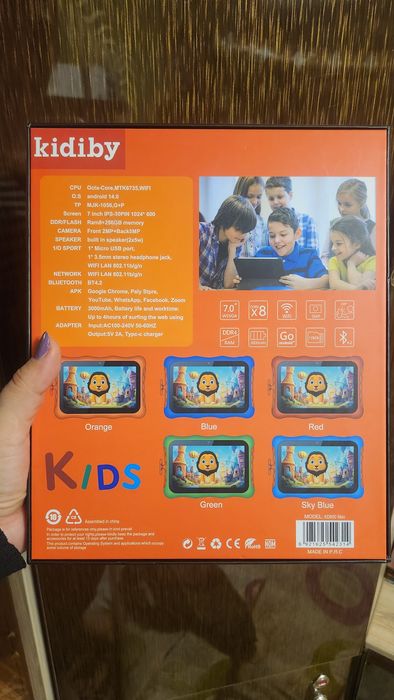 Детский планшет KD800MAX 8/256 1 хафта ишлатилган янгидек