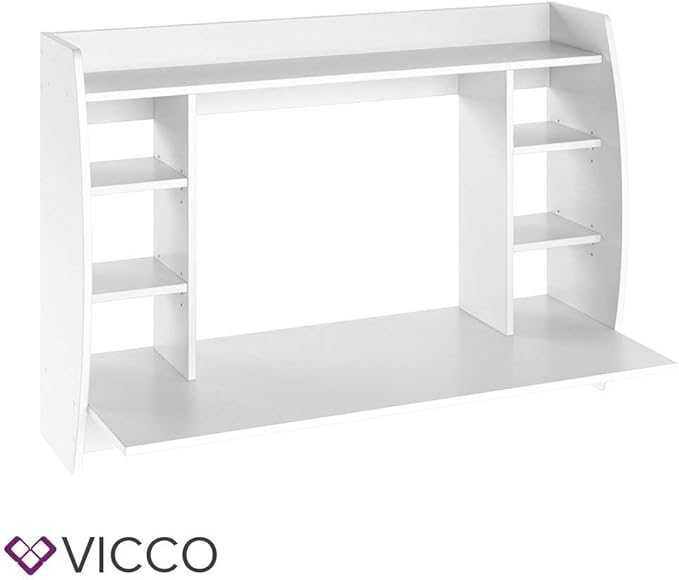 Бюро за стена Vicco Max 110 см за PC компютър