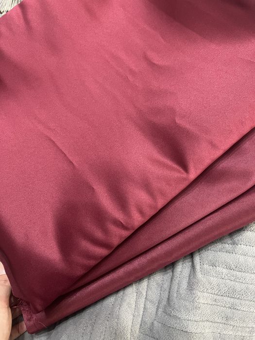Ткань атлас винный цвет