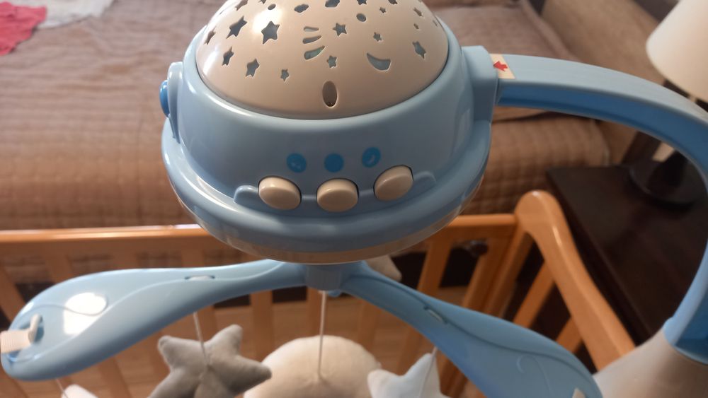 Бебешка музикална въртележка с проектор Canpol, синя