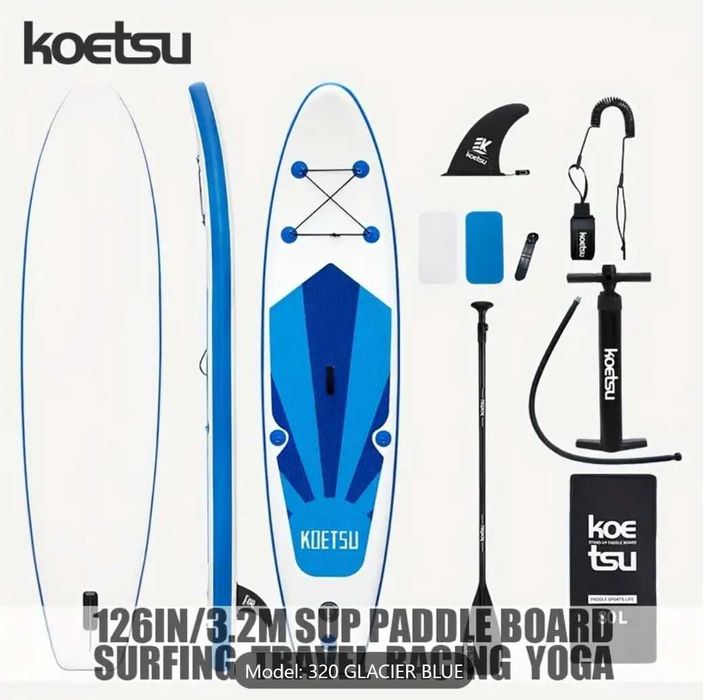 Set placa gonflabila Stand Up Paddle Board - SUP 12.6 - 3.2 m - nou